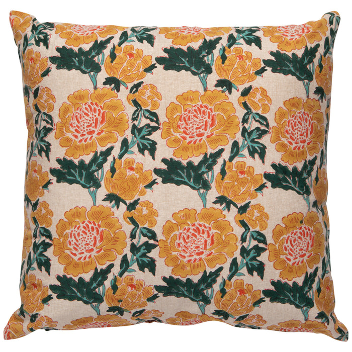 Goldenrise Block Print Pillow 20 x 20 inch