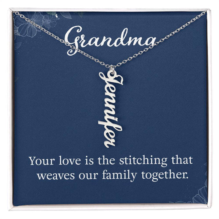 Grandkids Name Necklace Gift for Grandma Gifts Personalized Name