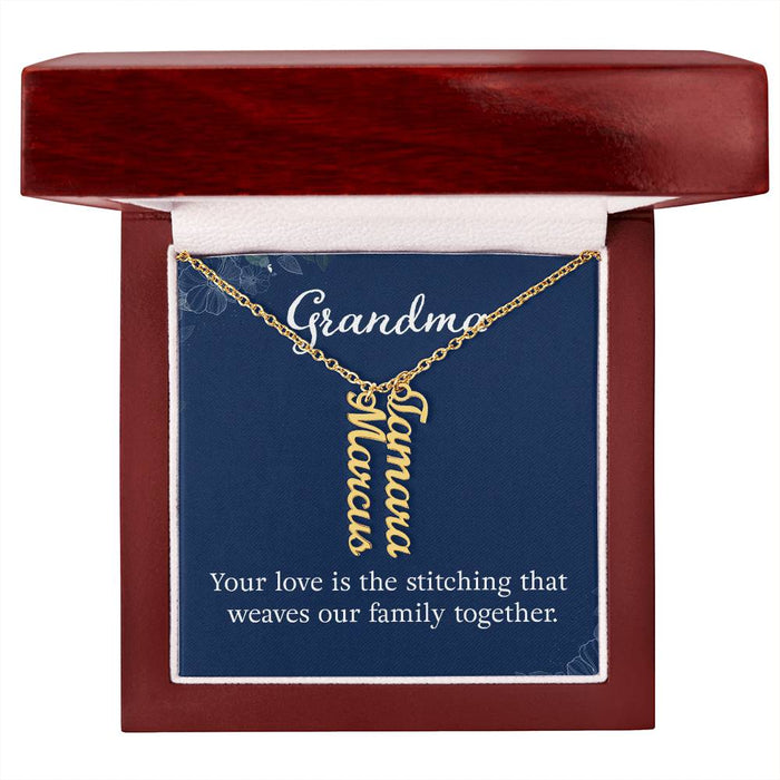 Grandkids Name Necklace Gift for Grandma Gifts Personalized Name