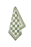 'Green Check' Summerill & Bishop x Claridge's Linen Napkin, 50x50cm