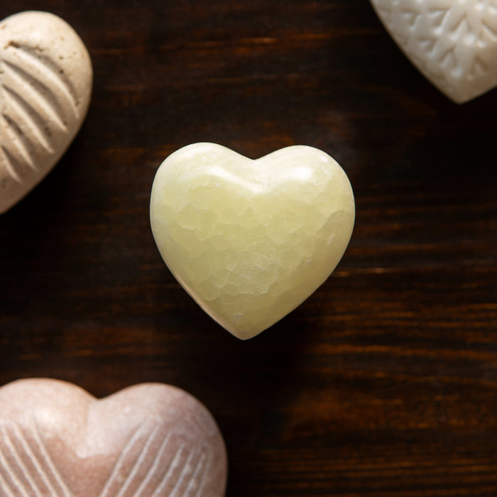 Green Onyx Heart Small