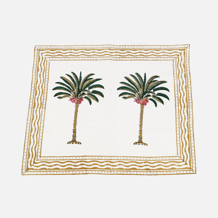 Green Palm Tree Cotton Placemat (40x50cm)