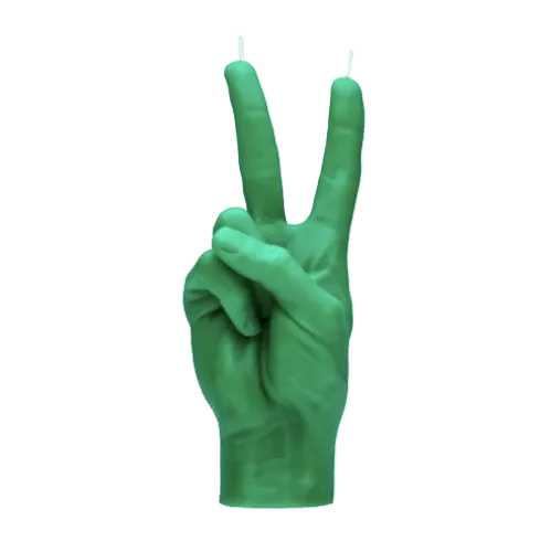 Candle Hand Peace - Green Little & Fox