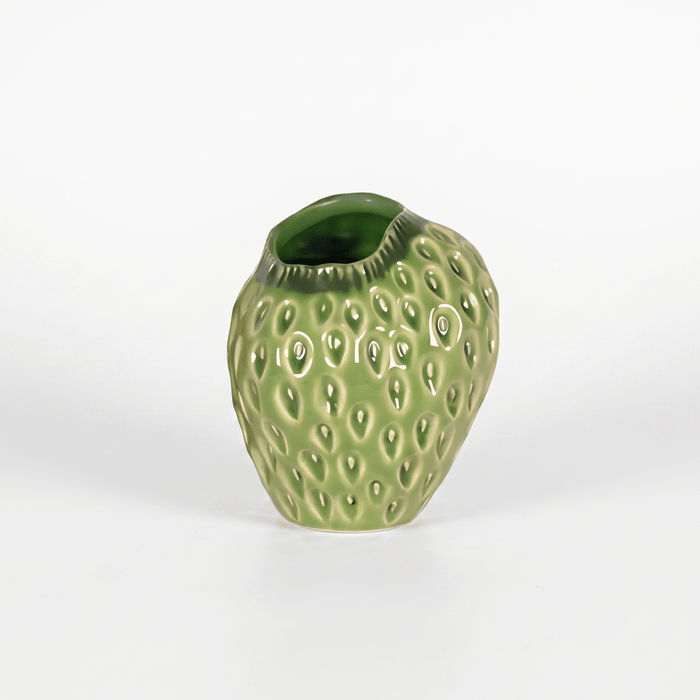 Green Strawberry 11cm Vase