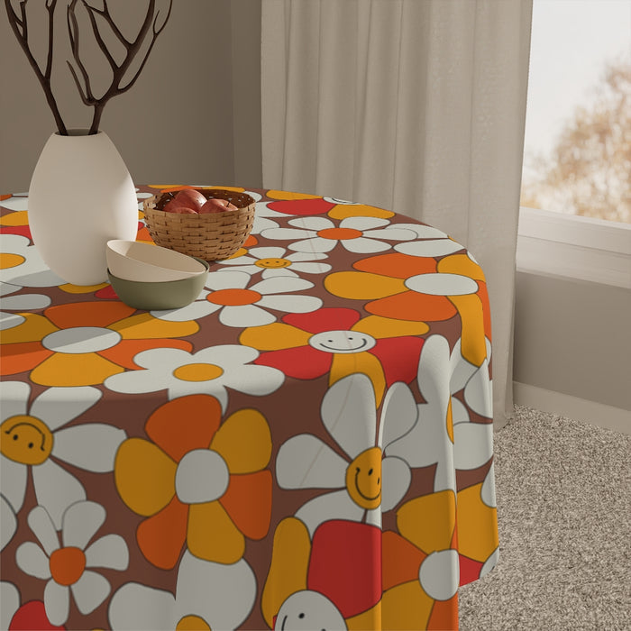 Groovy Floral Tablecloth