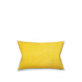 Hand Painted Linen Cushion Cover in Lemon Yellow, 60cm x 40cm