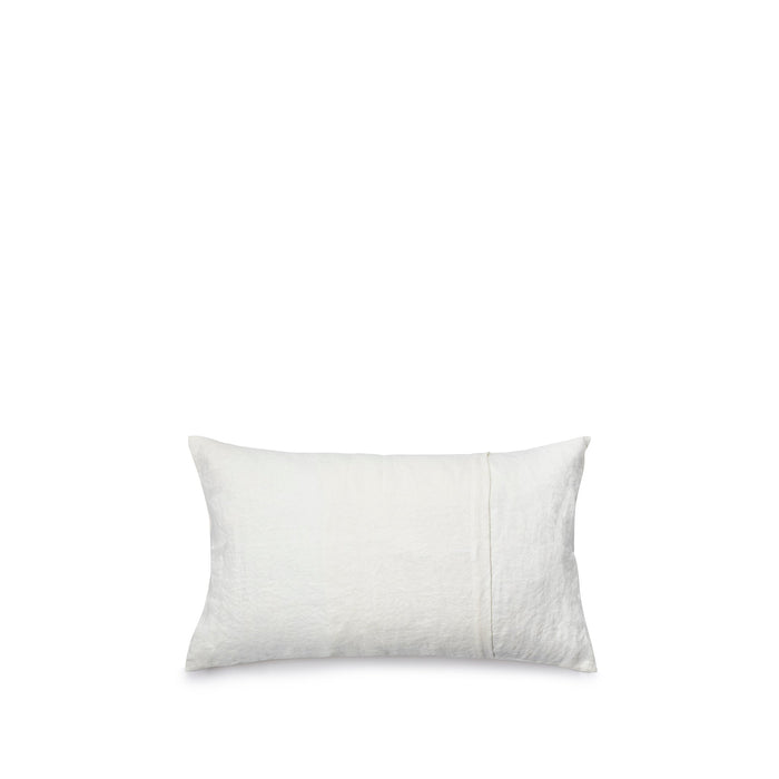 Hand Painted Linen Cushion Cover in Mustard Yellow, 50cm x 30cm