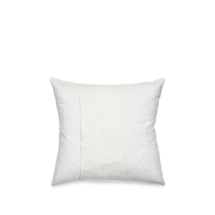 Hand Painted Linen Cushion Cover in Mustard Yellow, 50cm x 50cm