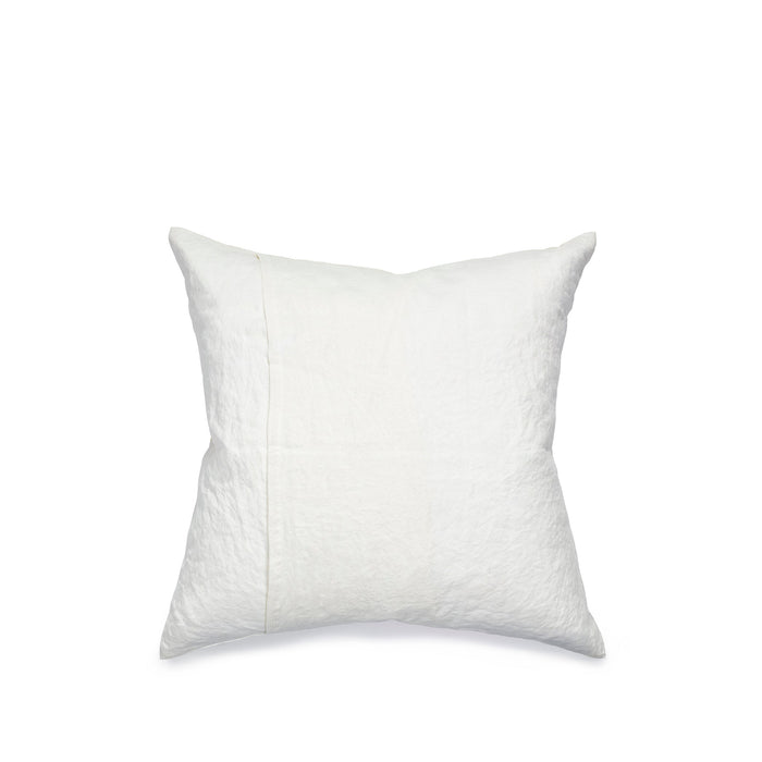 Hand Painted Linen Cushion Cover in Mustard Yellow, 60cm x 60cm