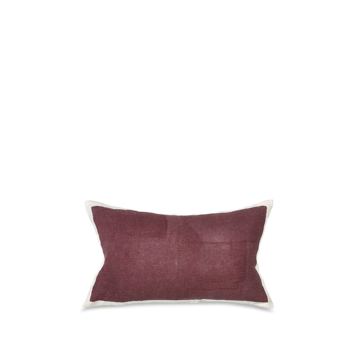 Hand Painted Linen CushionCover  in Grape, 50cm x 30cm