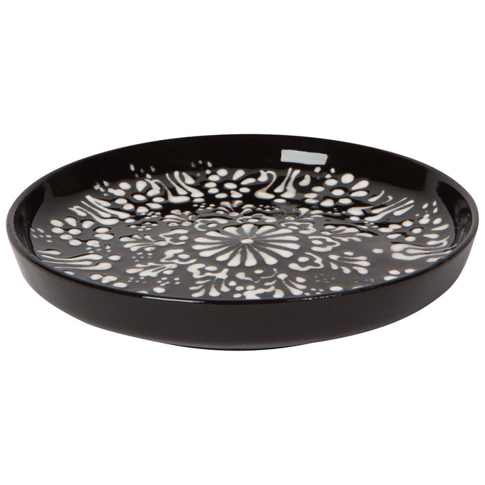 Hand-painted Turkish Dish - Evani Black