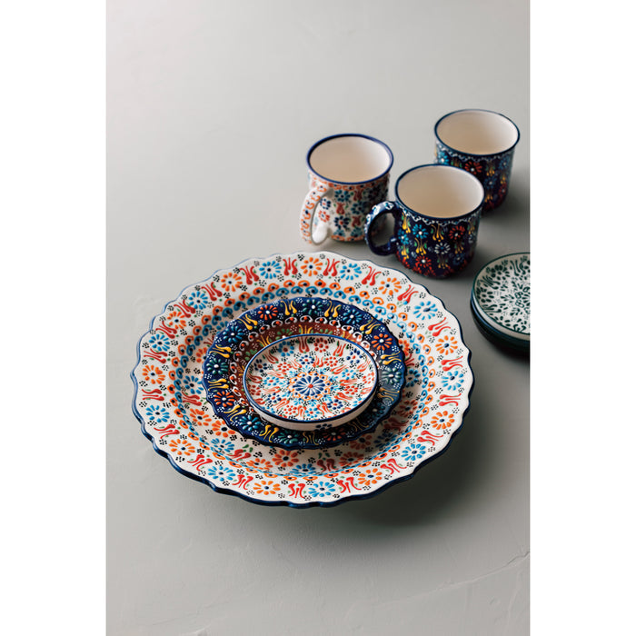 Hand-painted Turkish Dish - Evani Black