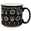 Hand-painted Turkish Mug - Evani Black