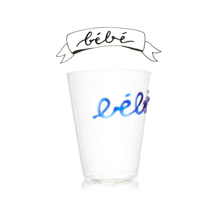 Handblown Glass "Bébé" (Baby) Tumbler in Blue