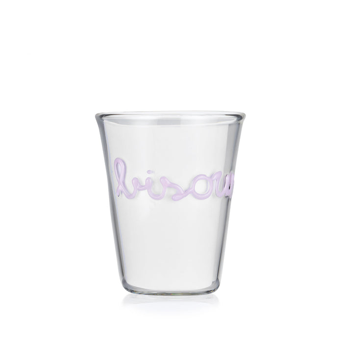 Handblown Glass "Bisous" (Kisses) Tumbler