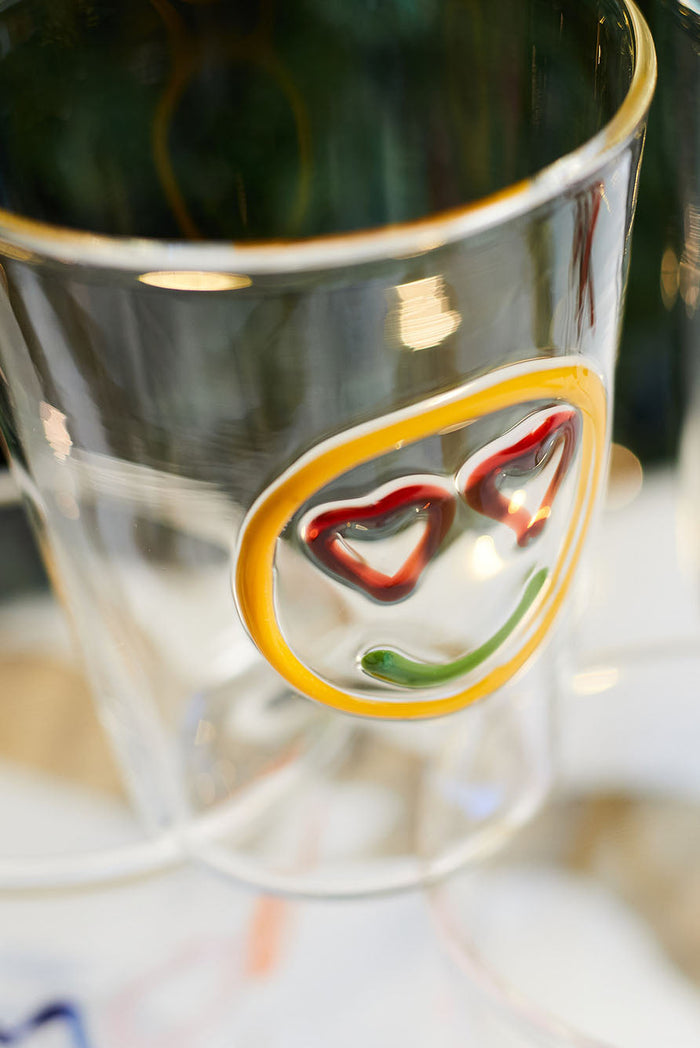 Handblown Glass 'Love' Mood Tumbler