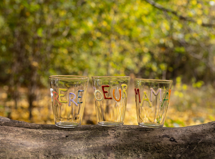 Handblown Glass Papa Tumbler