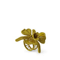 Handwoven Orchid Napkin Ring in Yellow