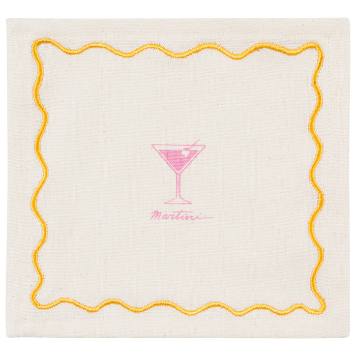 Happy Hour Cocktail Napkins Set of 4 Assorted