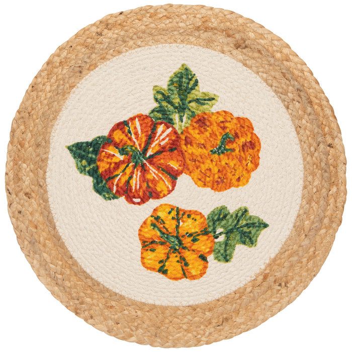 Harvest Gourds Braided Placemat