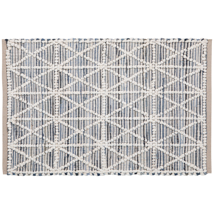 Hexa Cotton Chindi Rug 2 x 3 ft