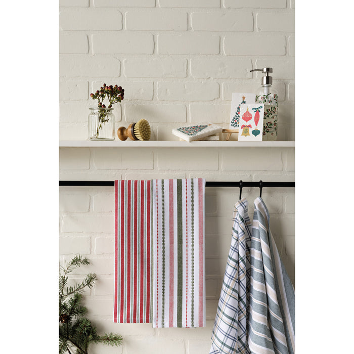 Holiday Recycled Cotton Dishtowels Set of 2