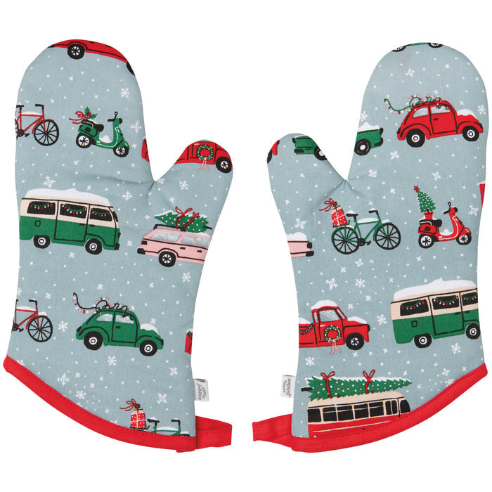 Holiday Traffic Christmas Mitts Set of 2
