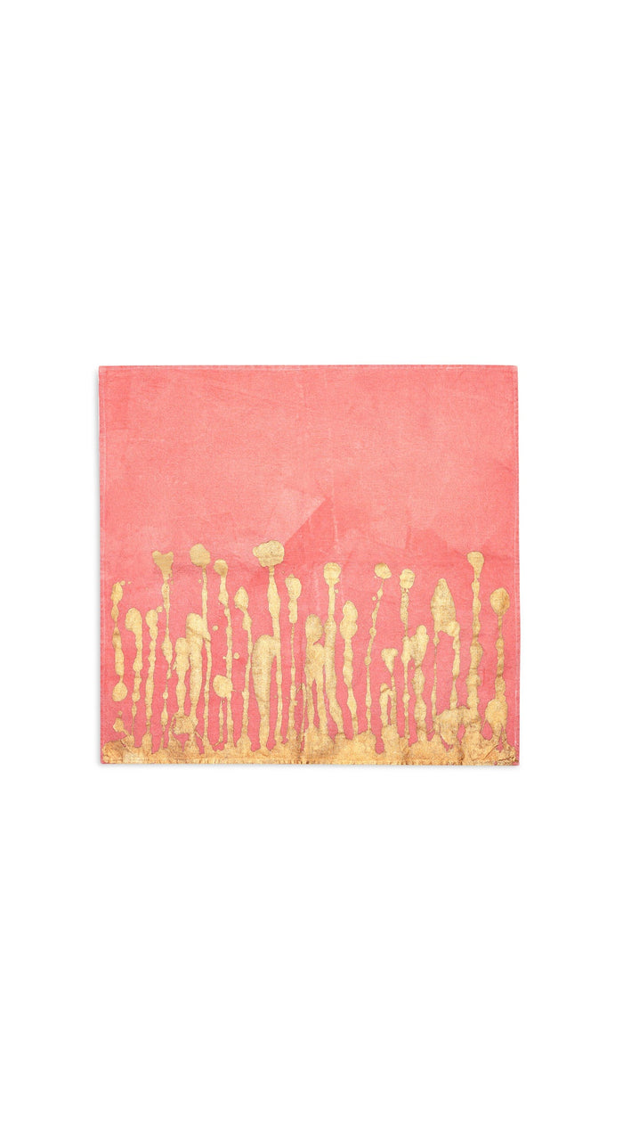 Ink Linen Napkin in Deep Pink, 50x50cm