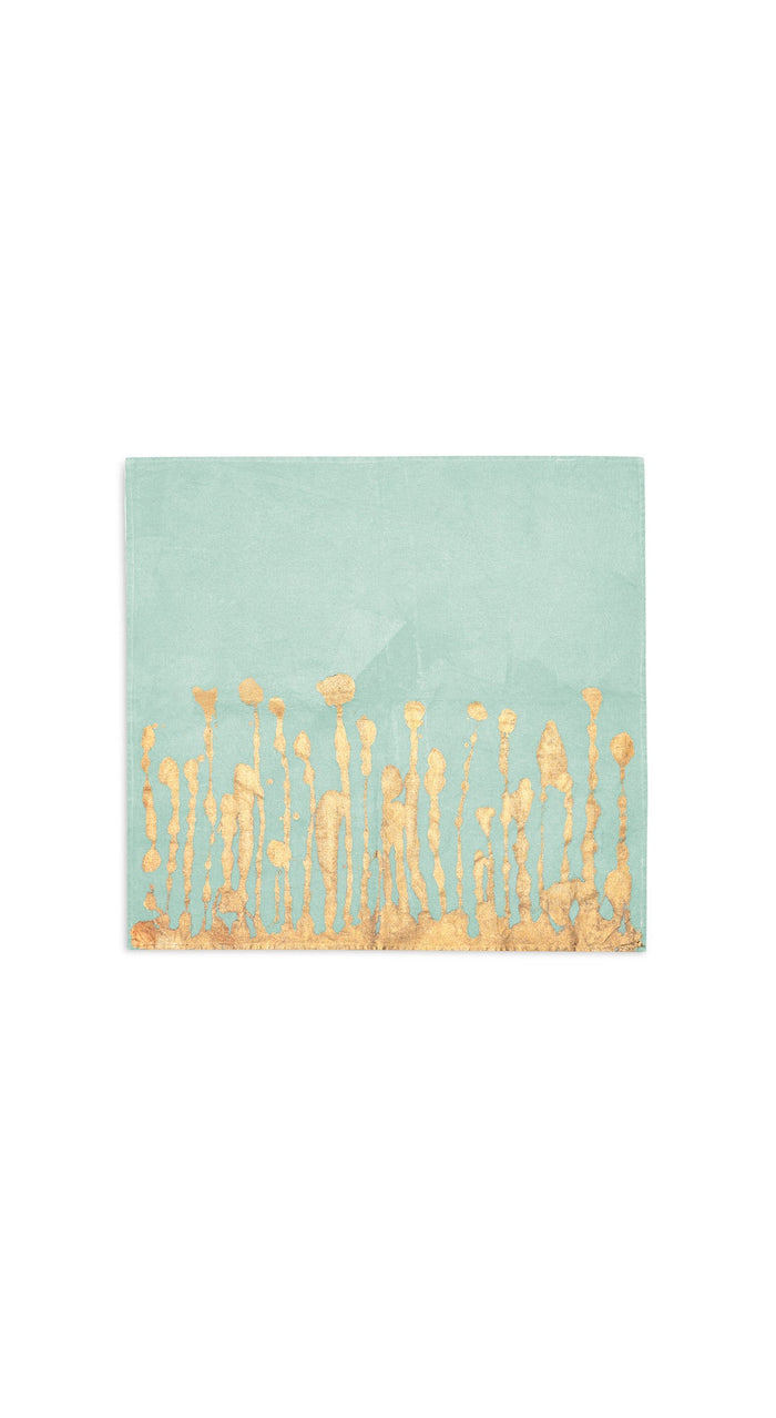 Ink Linen Napkin in Light Green, 50x50cm