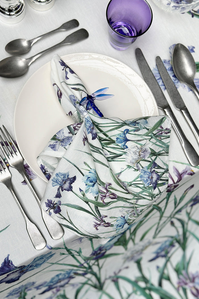 'Iris' Linen Napkin, 50x50cm