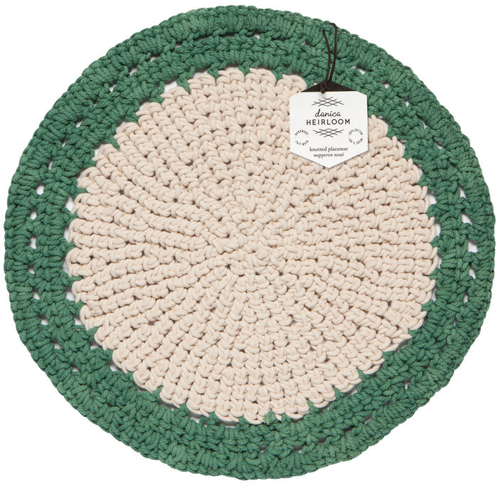 Jade Aura Hand-Knotted Placemat