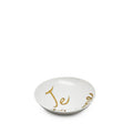 Je T'aime Porcelain Bowl in Matte Gold