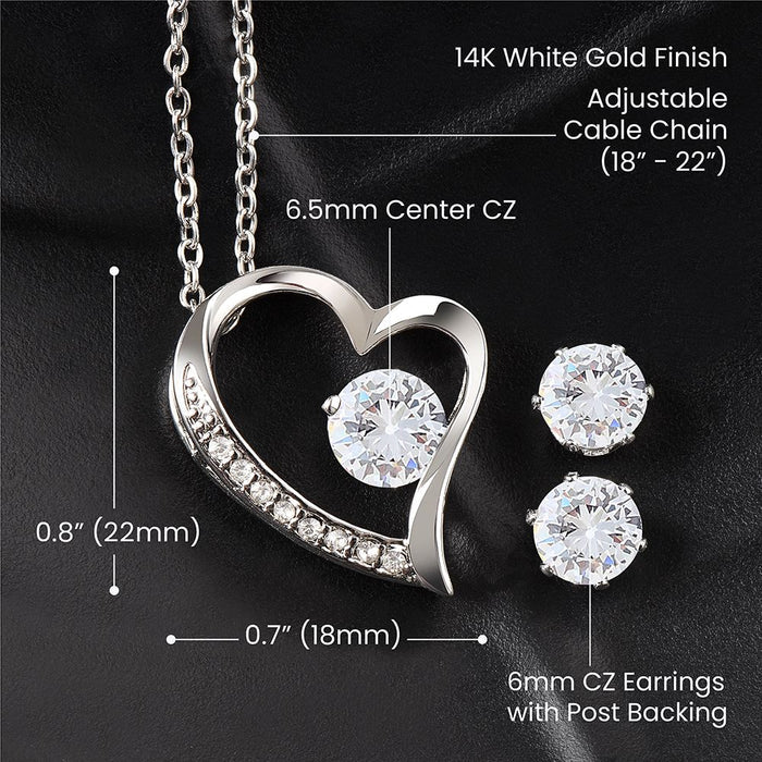 Jewelry Set for Wife Gift Christmas Birthday Gift Cubic Zirconia