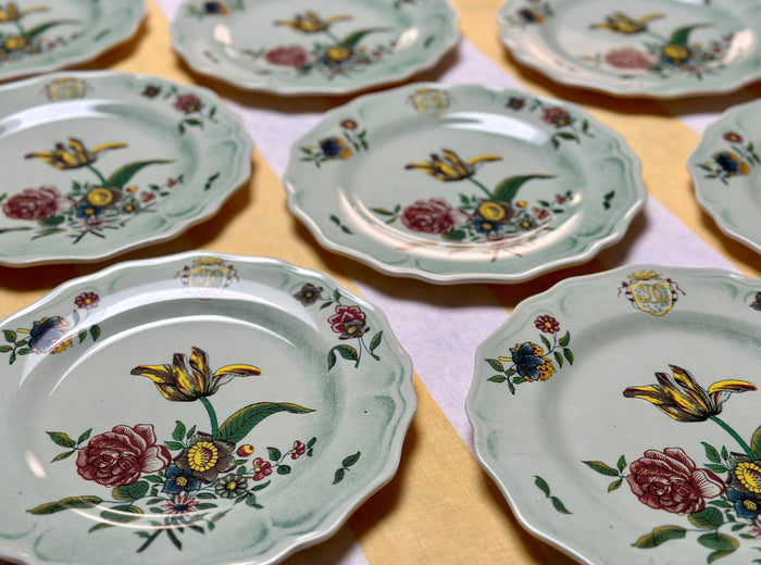 John Derian 'Faience Fleurs Isolees' Melamine Dinner Plate, 27cm
