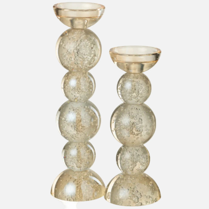 Large Champagne Glass Candle Holder – Tall Decorative Candlestick