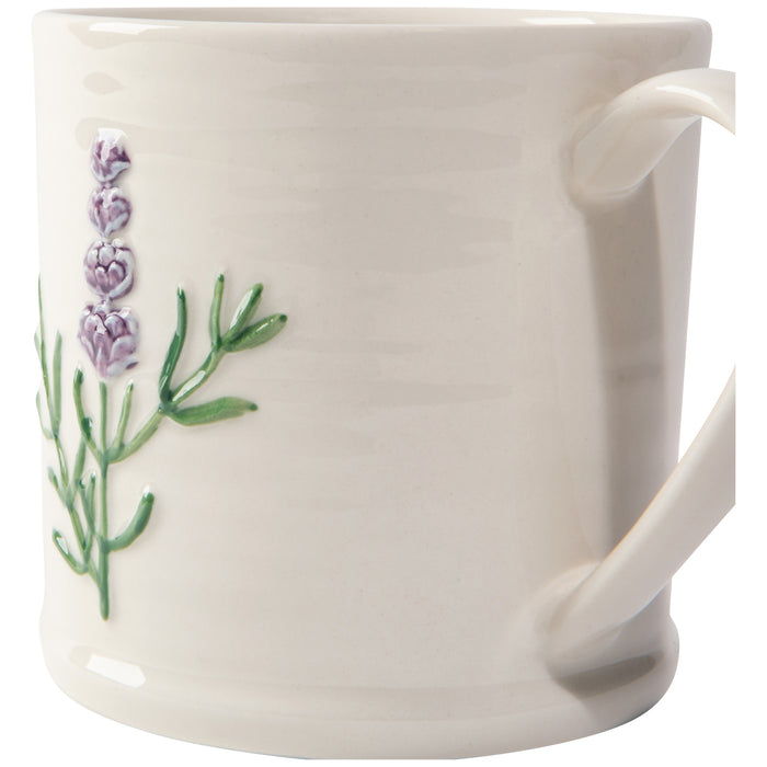 Lavender Embossed Mug