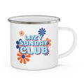 Lazy Sunday Club Gifts Camping Mug Funny Gifts Travel Enamel Camping Mug Coffee Mug Tea Mug - Dakoda Goods & Co.