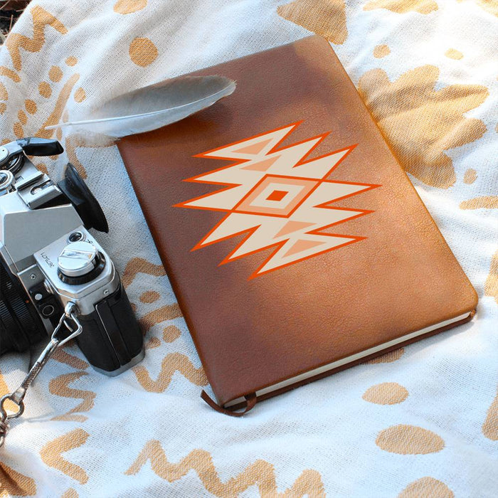 Leather Journal Vegan Leather - Southwestern Motif Style