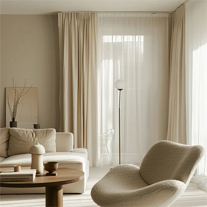 Lena Linen｜Soft Top Drapery