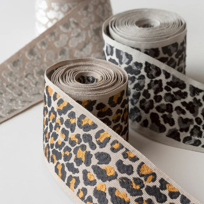 Leopardo Ribbon Marcasite Trim