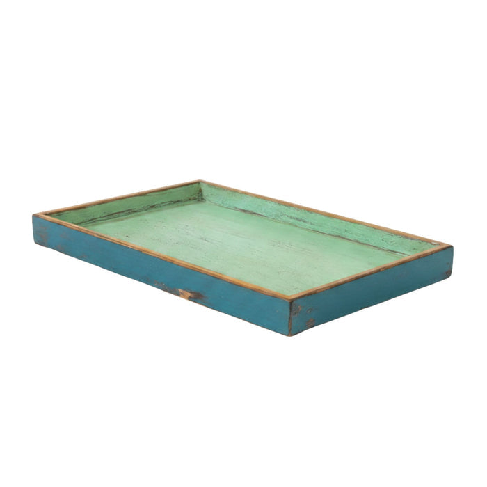 Light Blue Wooden Tray