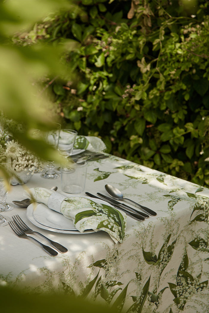 Lily of the Valley 'Muguet' Linen Napkin, 50x50cm