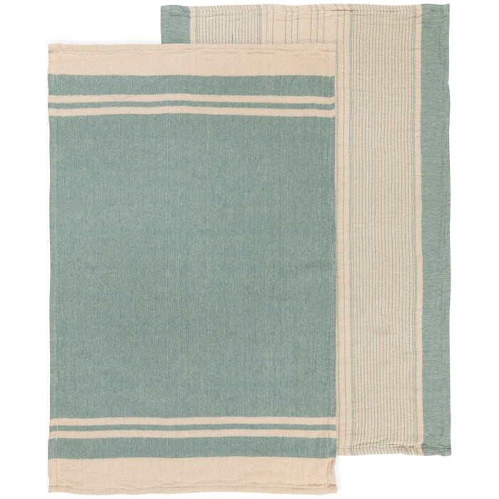Linea Lagoon Woven Dishtowels Set of 2