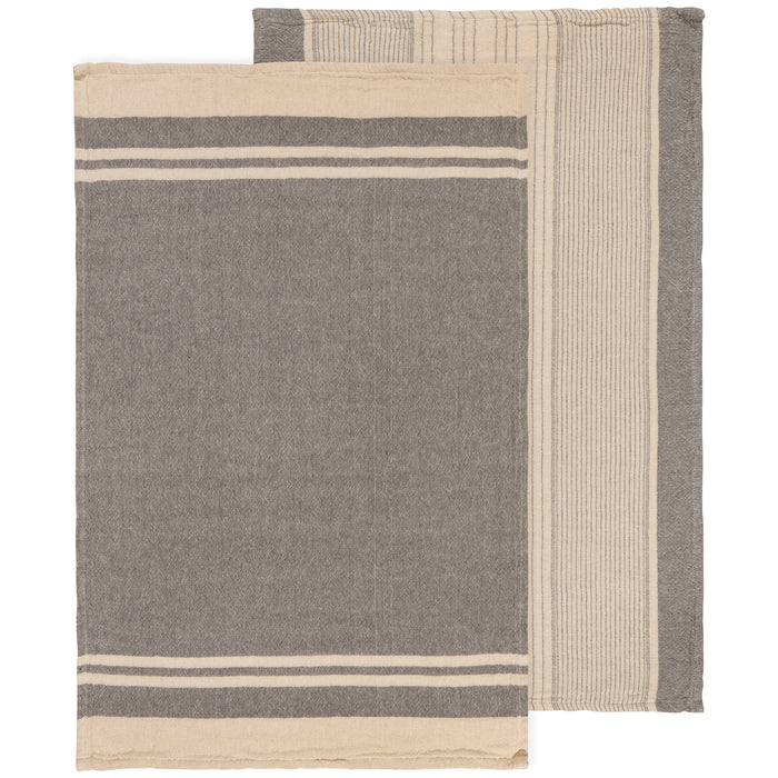Linea Shadow Woven Dishtowels Set of 2