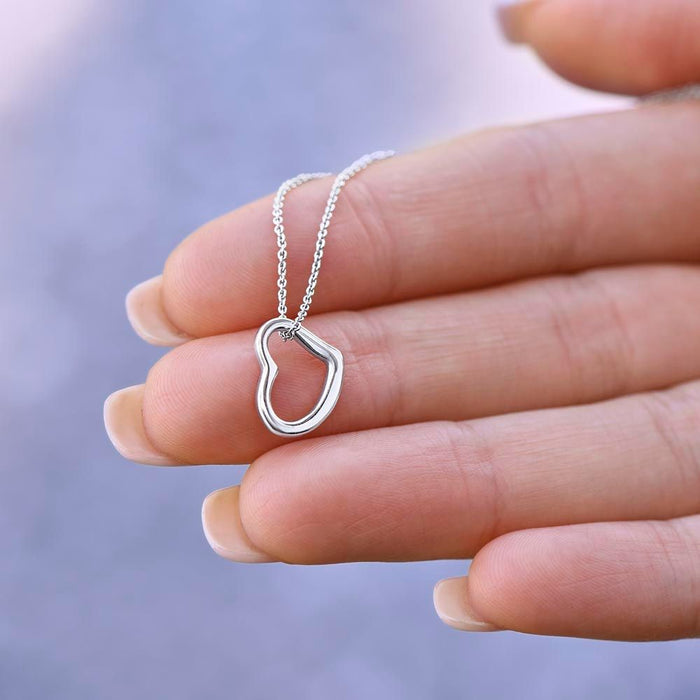 Little Sister Gifts, Simple Heart Necklace Christmas Gift Birthday Gift for Little Sister - Dakoda Goods & Co.