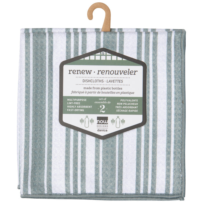 London Gray Recycled Microfibre Dishcloths Set of 2