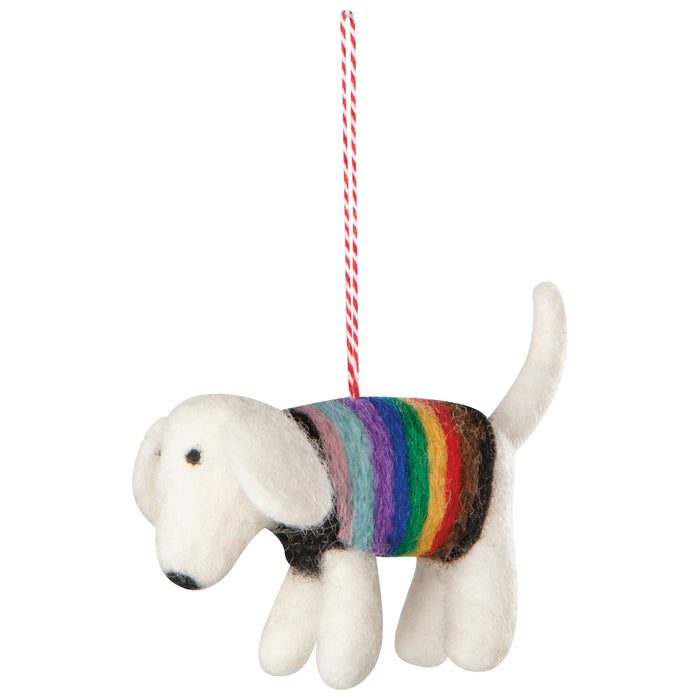 Love is Love Felt Christmas Tree Ornaments - 3 Assorted Styles