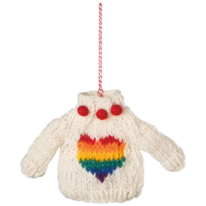 Love is Love Felt Christmas Tree Ornaments - 3 Assorted Styles