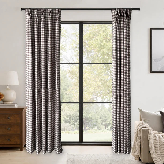 Lucien Linen | Classic Plaid Drapery