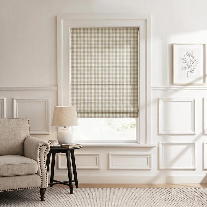 Lucien Linen | Classic Plaid | Roman Shades